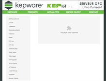 Tablet Screenshot of kepware.fr