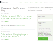 Tablet Screenshot of info.kepware.com